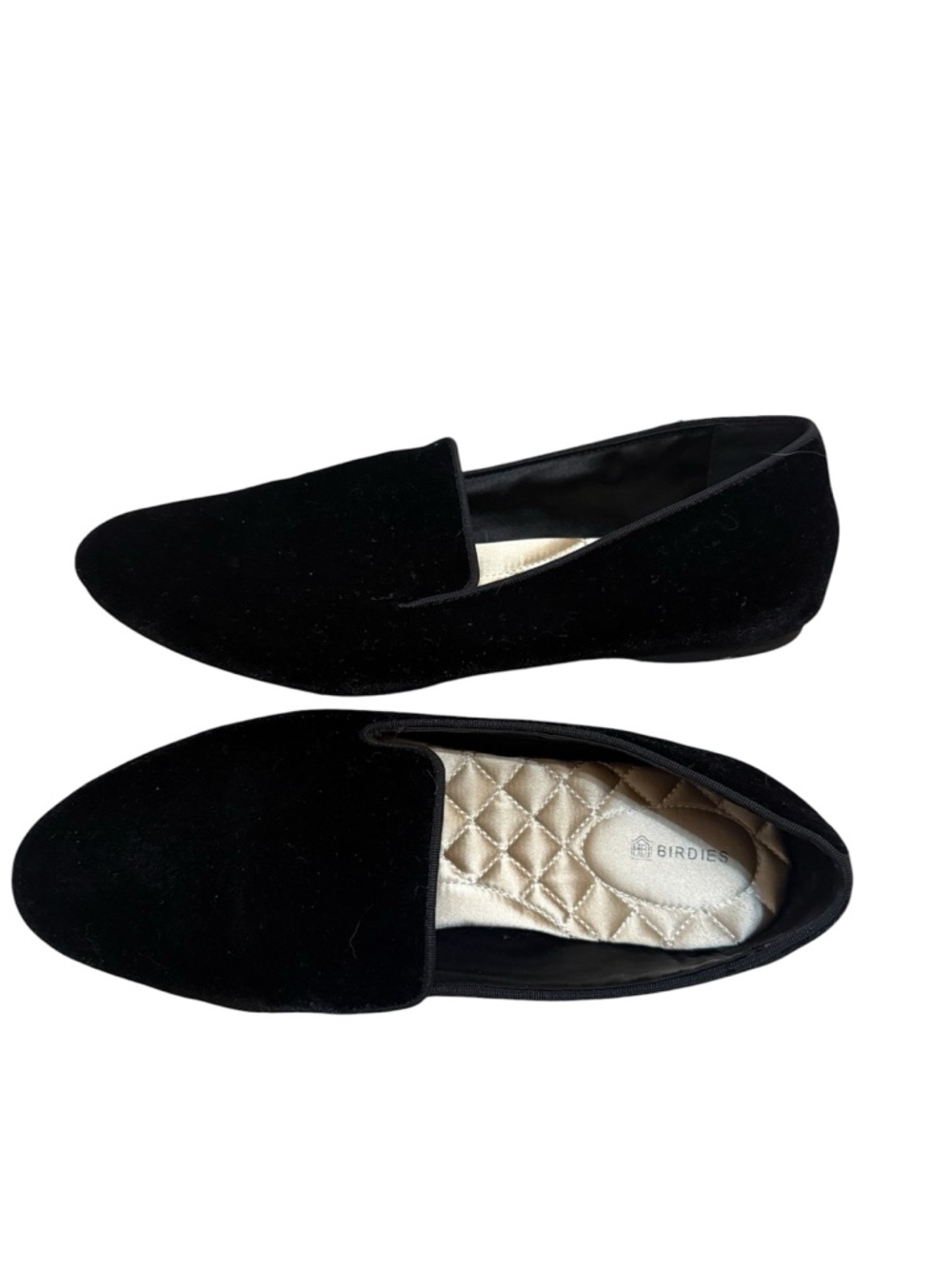 Birdies | The Starling Black Velvet flats size 10